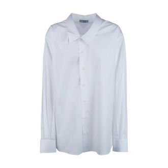 Prada Shirts, female, White, Size: XS Poplin Shirt