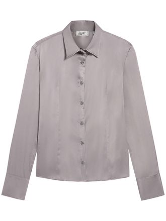 Pence Long-Sleeved Fabric Button-Up Shirt