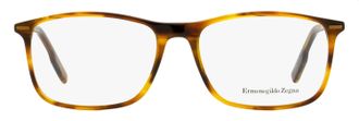 Ermenegildo Zegna EZ5236 Acetate Rectangular Eyeglasses - Brown