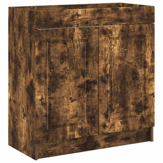 vidaXL Cabinet Debajo Del Fregadero Roble Ahumado 78,5 X 37,5 X 81 Cm Vidaxl