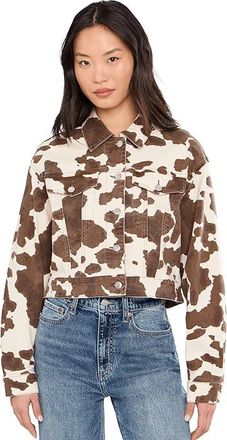Daze Del Mar Shorts Jacket Womens Sweatshirt Spotted : XL, Cotton/Denim/Spandex