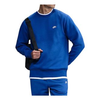 Nike Club Fleece Crew Game Royal White FN3886-480
