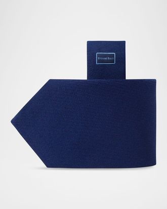 Stefano Ricci Men & apos;s Micro-Jacquard Wool and Silk Tie