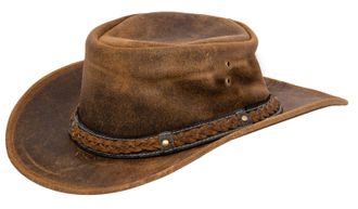 Infinity Leather Cowboy Aussie echte lederen Bush-hoed