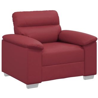 vidaXL Poltrona Rosso Vino 60 cm in Similpelle - Vidaxl