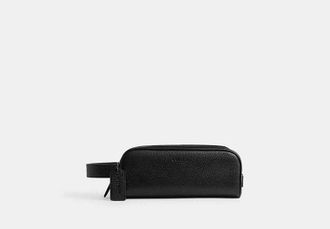 Coach Mens Travel Kit in Black | Leather