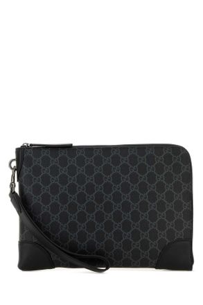 Gucci Printed Canvas Gg Emblem Document Case