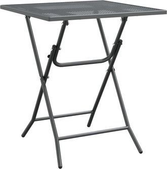vidaXL Garden Table 60x60x72 cm Expanded Metal Mesh Anthracite vidaXL