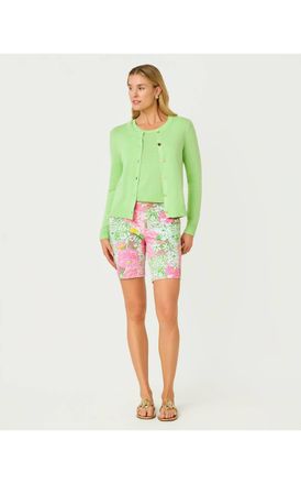 Lilly Pulitzer Natia Knit Floral Shorts In Resort White Mum Patch
