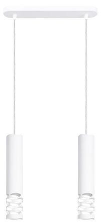 Sollux Lighting Design Pendellampe Liro 2-Flammig, Weiss