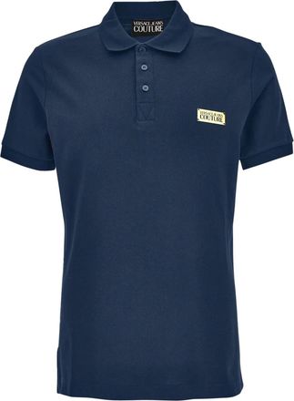 Versace Jeans Couture Polo con applicazione - Blu