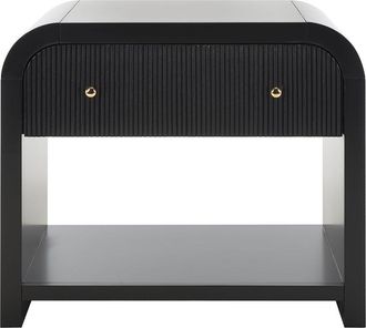 Safavieh Couture Liabella 1-Drawer Curved Nightstand