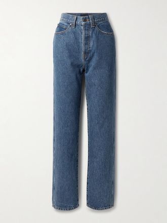 Khaite Jeans A Vita Bassa Corben - Blu