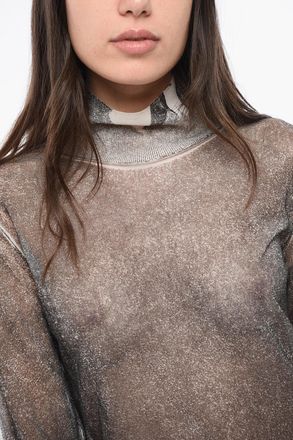 Maison Margiela MM1 MM10 Maglia Leggera a Collo Alto in Seta Maison Margiela