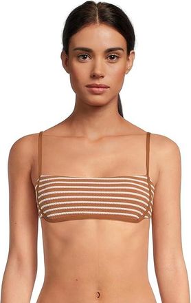 L*Space Hazel Top Womens Swimwear Brown Sugar : XL, Nylon/Spandex