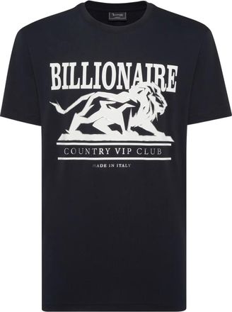 Billionaire Boys Club logo-print round-neck T-shirt - men - Fabric - XXXXL - Blue