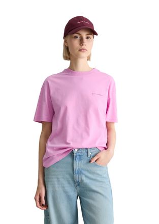 Marc O'Polo Denim T-Shirt MARC OPOLO DENIM, Damen, Gr. XL, pale bubblegum, Jersey, Obermaterial: 100% Baumwolle, relaxed fit normal, Rundhals, Shirts T-Shirt, relaxed m