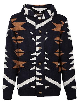 Tooco Ethnic Print Cardigan