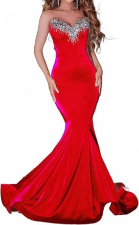 Portia & Scarlett Evening Dress In Red