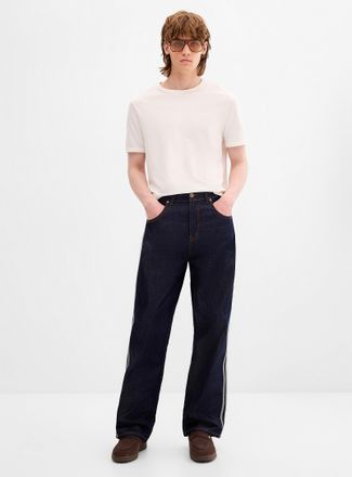 adidas Mens Firebird Adicolor jean Relaxed fit
