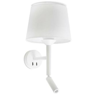 Faro Barcelona Faro savoy - Reading Light Wall Light White, E27