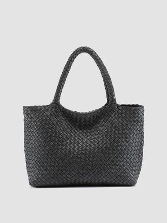 Officine Creative Raquel 001 Hand-Woven Shoulder Bag in Black at Nordstrom