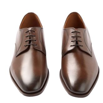 HUGO BOSS Heren Lisbon Leren Derby Schoenen (Bruin)