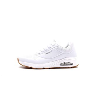 Skechers Mens Uno Stand on Air Sneaker, White Durabuck Trim, 11 UK