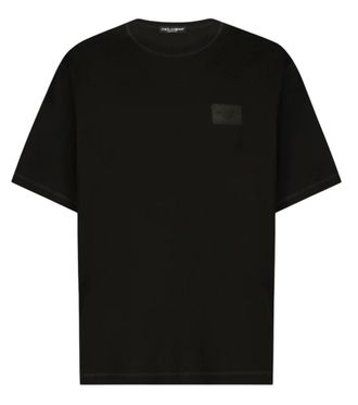 Dolce & Gabbana Black Regular Logo T-Shirt