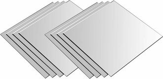 OEM Specchi Quadrati 20x20 Cm, Set Di 8 Pezzi A Mosaico