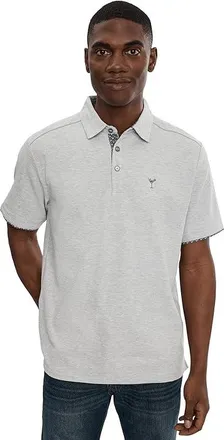 Tommy Bahama Teeny Martini Five Oclock Polo Mens Clothing Grey Heather : 2XL, Cotton/Polyester