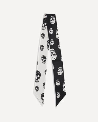 Alexander McQueen Skull Ribbon Scarf Female UNI
