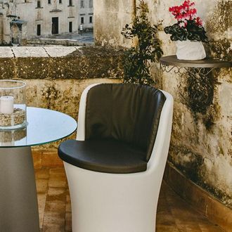 Monacis Sill&oacute;n Comfy Moon Blanco En Pol&iacute;mero Monacis - &Oslash;60 Cm - 80 H