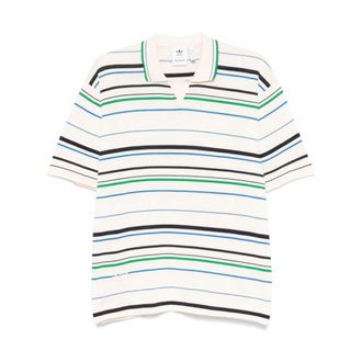 adidas Knit Polo - Heren - Sportshirts - Veelkleurig - L - Katoen - Fitness