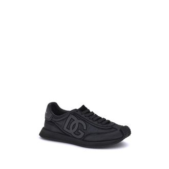Dolce & Gabbana Logo Monogram Sneaker - Black
