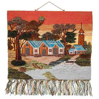 Wanderlust Deco Wanderlust Deco - Tapiz De Yute Tejido Decorativo 100x80cm