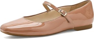Life Stride Beloved Mary Jane Shoes Womens Dress Flat Shoes Desert Nude Patent : 8.5 W (C), Leather/Polyester/Synthetic