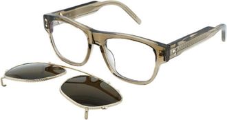 Dior Mens Black Square Eyeglass Frames CDDIAMONDOS10I 64BB