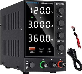OEM Fuente De Alimentaci&oacute;n De Cc, Pantalla Digital, Interfaz Usb De Carga R&aacute;pida, Dps1203u 120v 3a