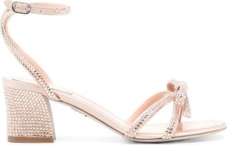 Rene Caovilla Sandali con cristalli - Toni neutri