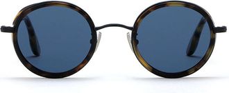 L.G.R Reunion Metal Explorer 4714 Mens Sunglasses Black Size 48