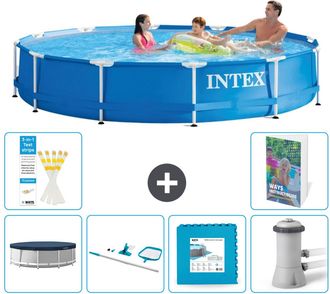 Intex Piscina Con Estructura Redonda - 366x76 Cm - 7-piezas S121