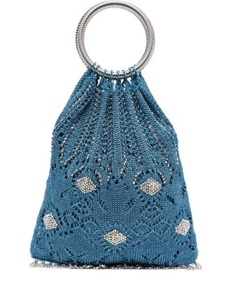 Paco Rabanne Borsa tote con manico circolare - Blu
