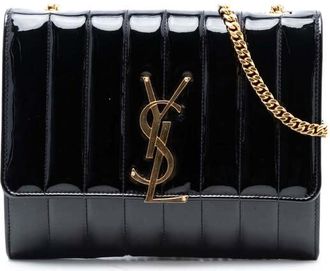 Saint Laurent Pre-owned Saint Laurent Medium Patent Vicky Crossbody Ladies GBI554125 1218