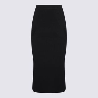 Alexander McQueen Womens Skirts Black _wo Pl