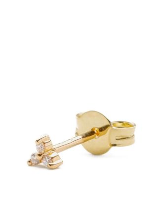 WHITEbIRD 18K yellow gold diamond earring