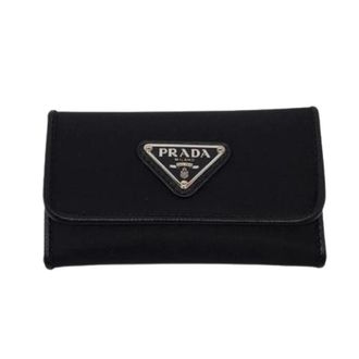 Prada Pre-owned Accessories, unisex, Black, Size: ONE SIZE Pre-owned Leather key-holders