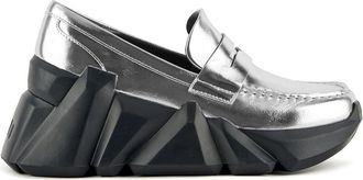 United Nude Space Kick Loafer in Silver Ii at Nordstrom, Size 38