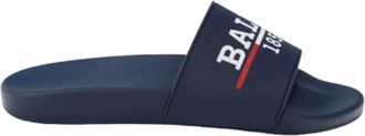 Bally Mens Samuel 6238703 Slide Sandals In Ink Rubber Pool