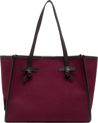 Gianni Chiarini Marcella Oxblood Leather Structured Tote Bag